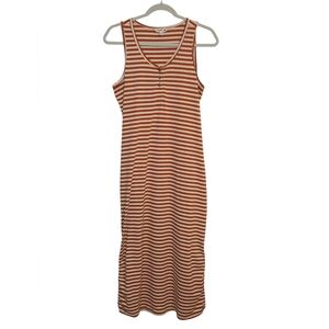 Toad & Co Striped Maxi Dress | Sleeveless | Size M